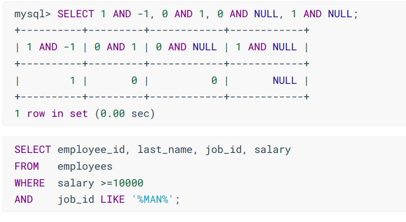 逻辑与运算符的使用