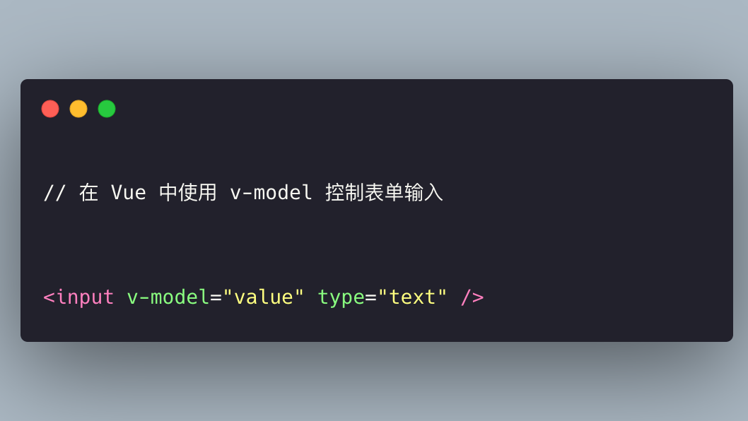 在 Vue 中控制表单输入