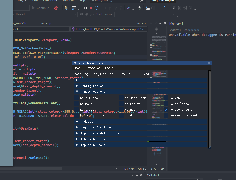 IMGUI D3D9 透明窗口 - Dir-A - 博客园
