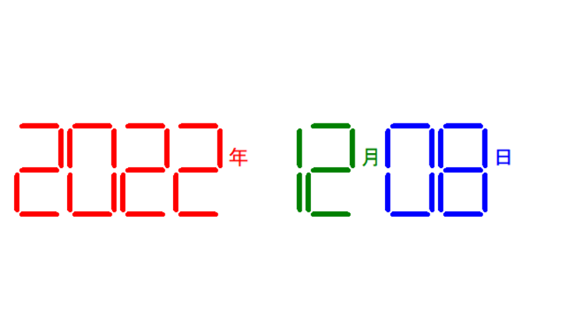 Python 7段数码管绘制
