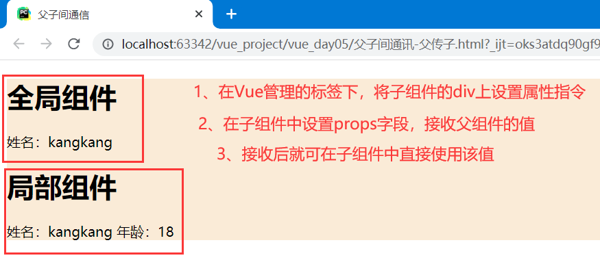 Vue框架：6、Vue组件间通信，动态组件，插槽，计算属性，监听属性