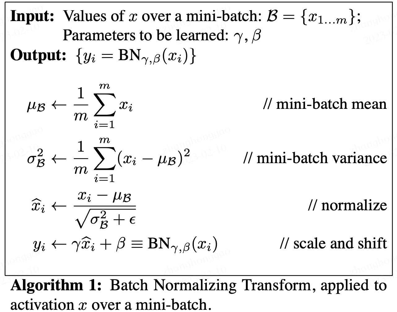 Batch Normalizing Transform