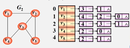 邻接表表示法（链式）