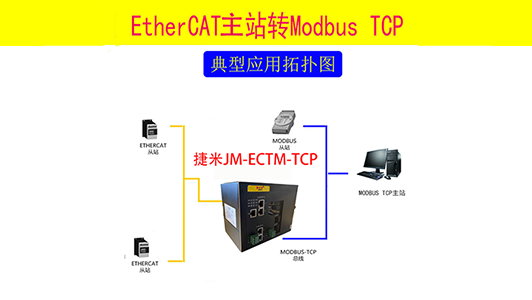 ETHERCAT主站转MODBUS TCP协议网关