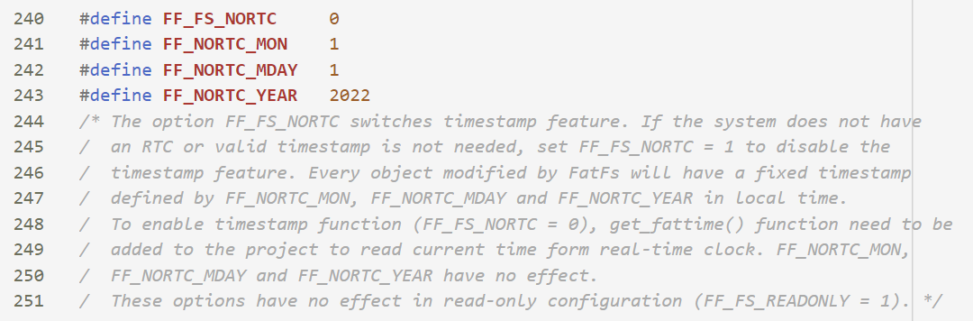 FF_FS_NORTCd的配置