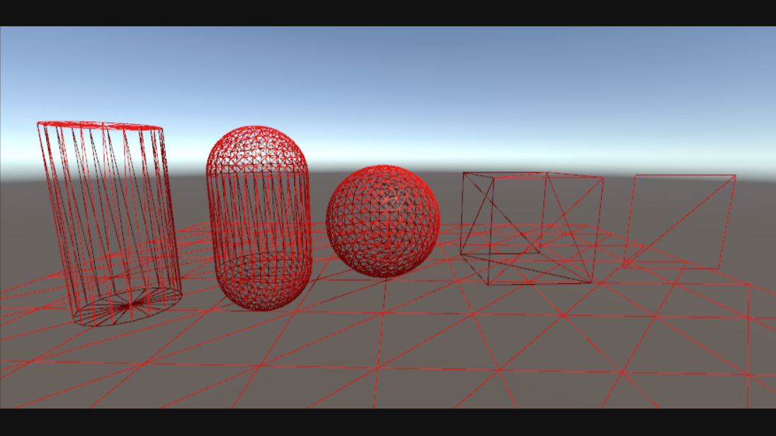 【Unity3D】绘制物体表面三角形网格
