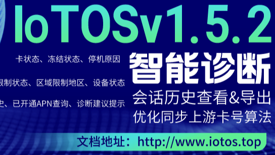 IoTOS-v1.5.3 新增 智能诊断&amp;会话记录导出