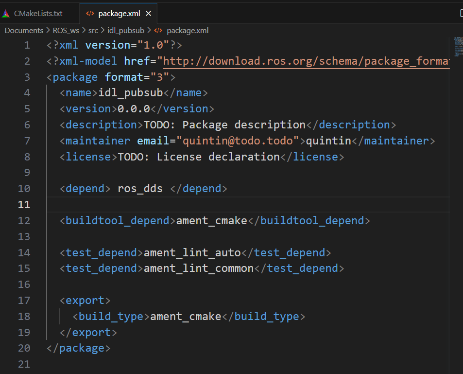 ros_dds interfaces