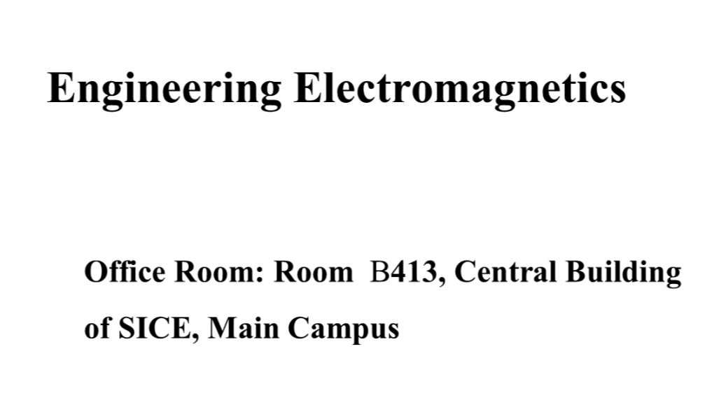 CUMT Engineering Eletromagnetics