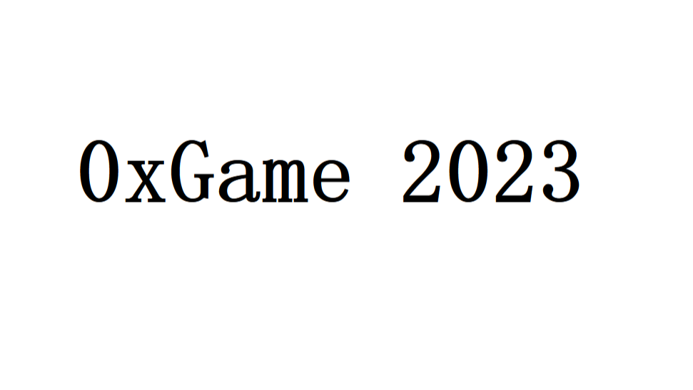 0xGame 2023【WEEK3】Crypto WP