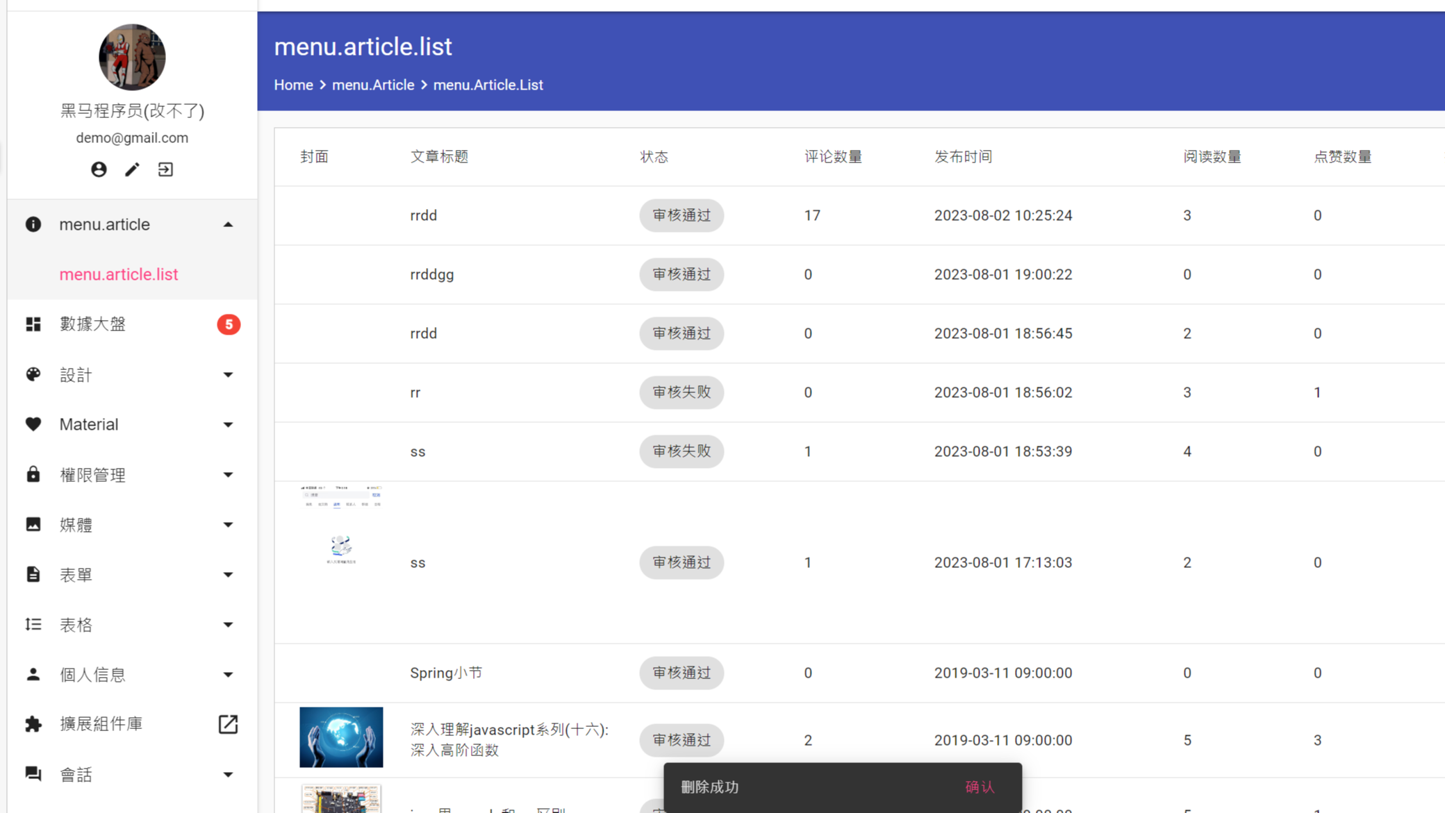 Angular中台前端管理系统ng-matero快速上手教学