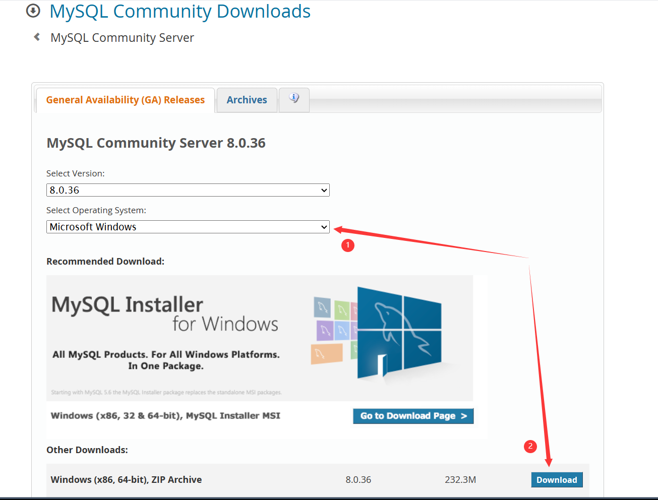 Windows安装MySQL