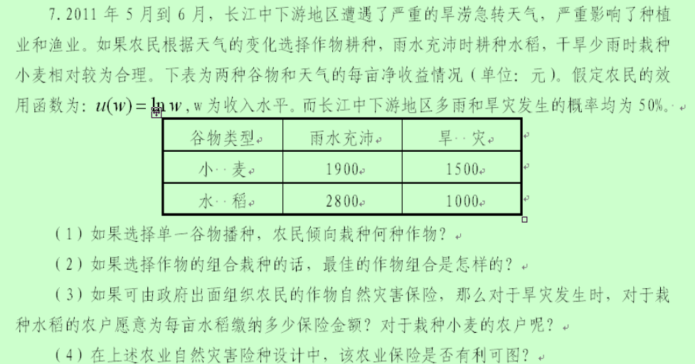 ch3 不确定性和风险