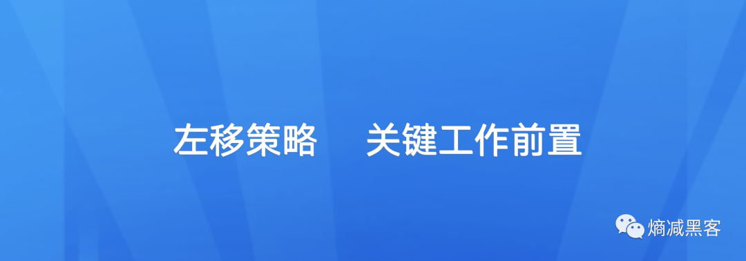 软件工程：左移策略，决策和工作要前置，是提效的关键