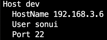 SSH config