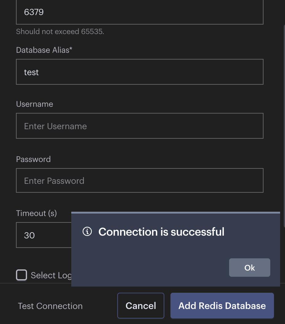 redis connect test on machine2