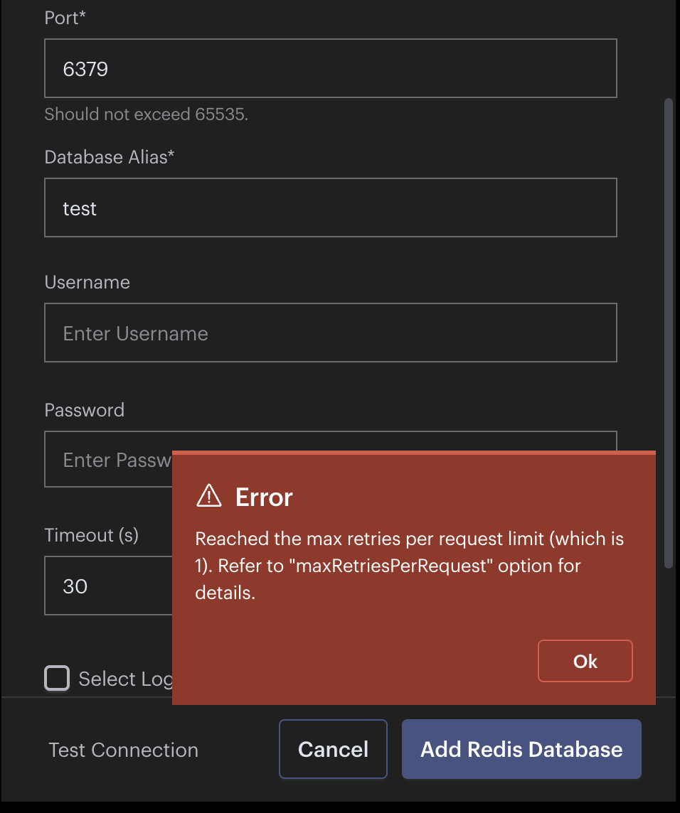 redis connect test on machine2