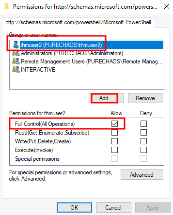 WinRM security descriptor