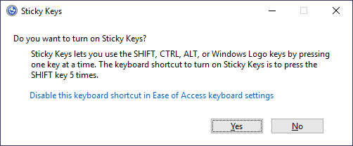 sticky keys
