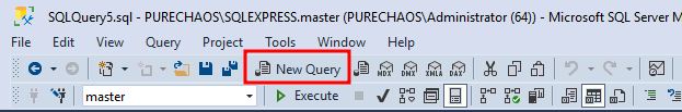 New SQL query