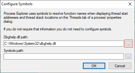 Configure Symbols Dialogue Box Ellipsis Button