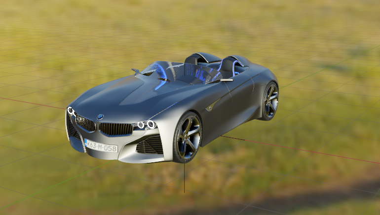 blender 3D 汽车模型下载-小白菜博客