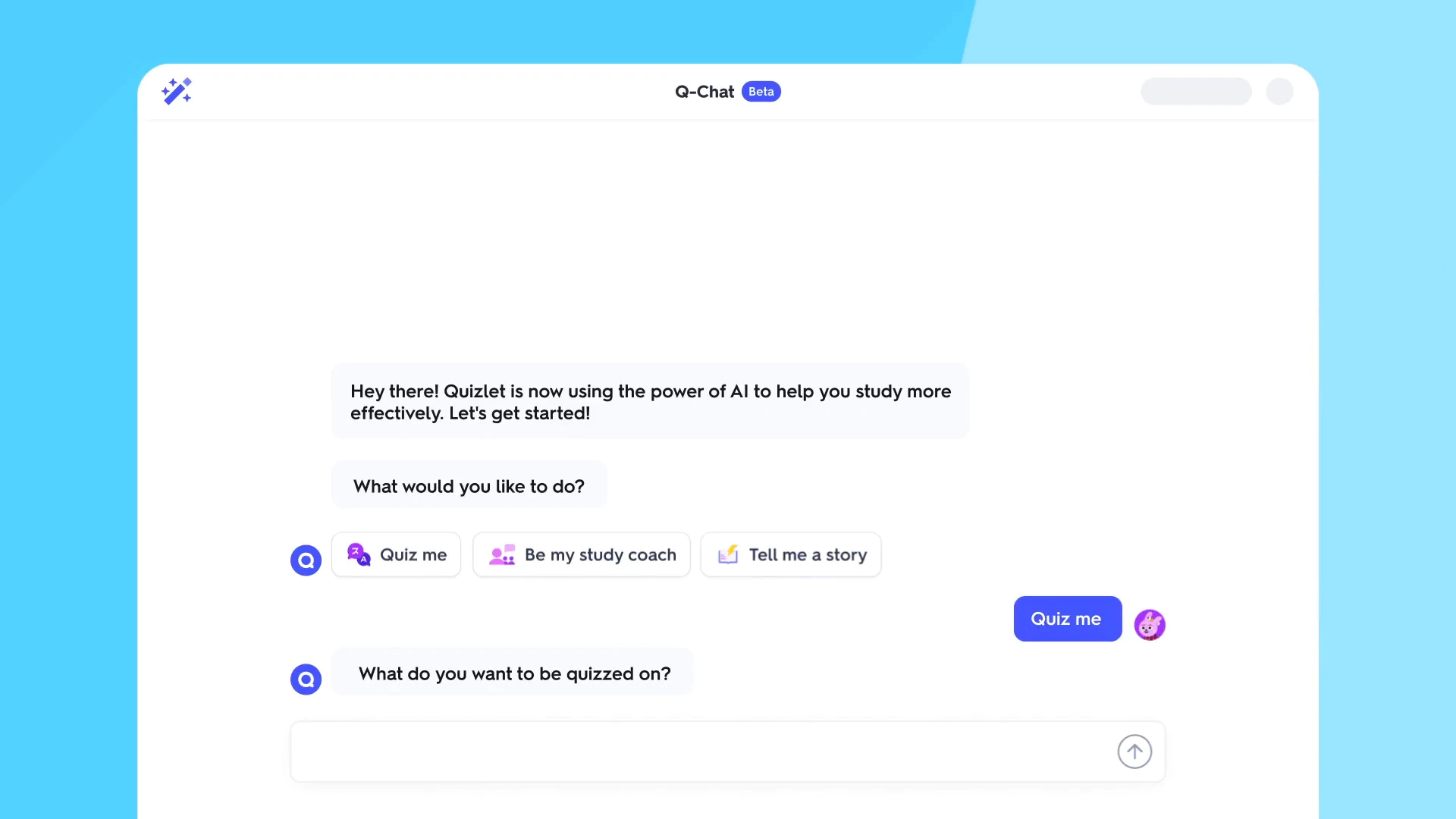 Quizlet推出了Q-Chat调用ChatGPT API