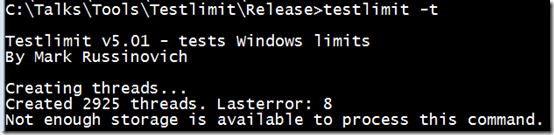 thumbnail image 7 of blog post titled 
	
	
	 
	
	
	
				
		
			
				
						
							Pushing the Limits of Windows: Processes and Threads
							
						
					
			
		
	
			
	
	
	
	
	

