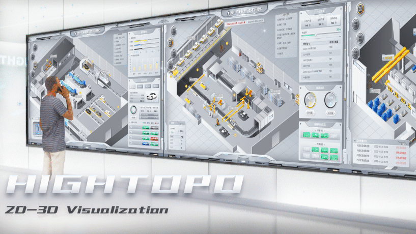 汽车制造工艺 2.5D 可视化组态监控 | 图扑软件