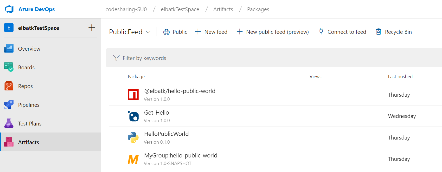 Share packages publicly from Azure Artifacts - Public Preview - Azure DevOps  Blog