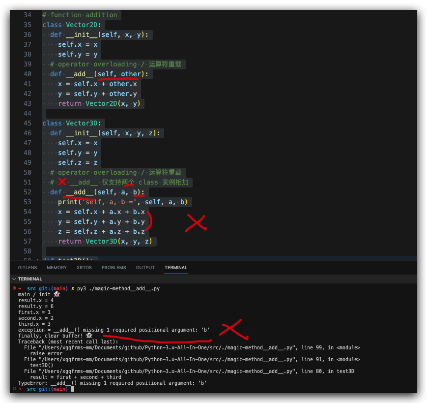 Operator Overloading in Python - HedgeDoc