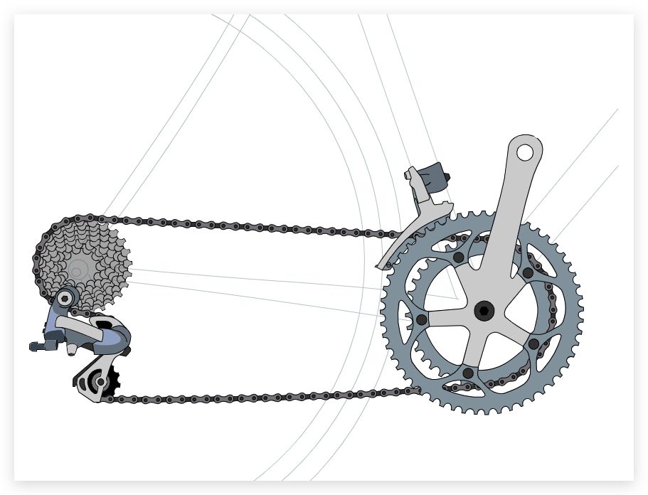 gear cycle double disc