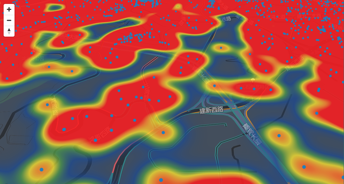 Mapbox生成热力图