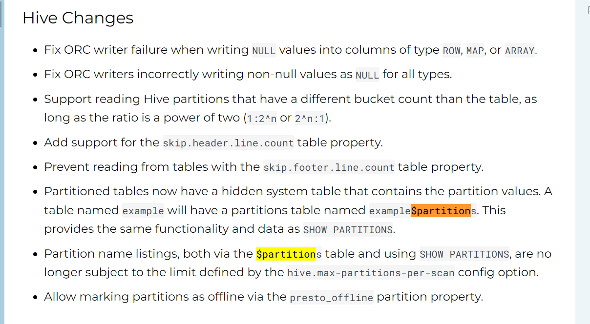 使用Presto加速Hive分区表查询：释放partitions的强大能力 LUDAGOGO 博客园