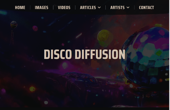 Disco Diffusion 官网截图