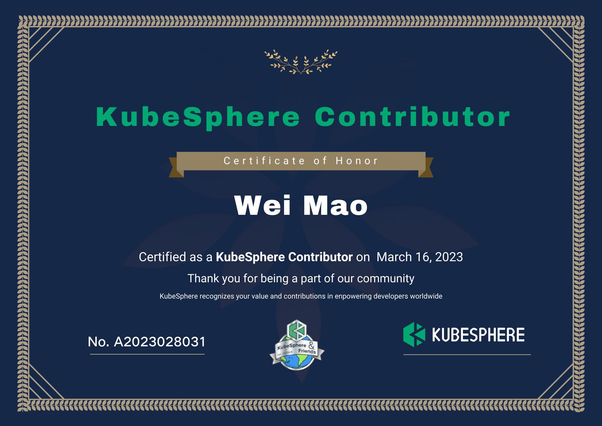 KubeSphere 社区双周报 | OpenFunction v1.0.0 发布 | 2023.03.03-03.16