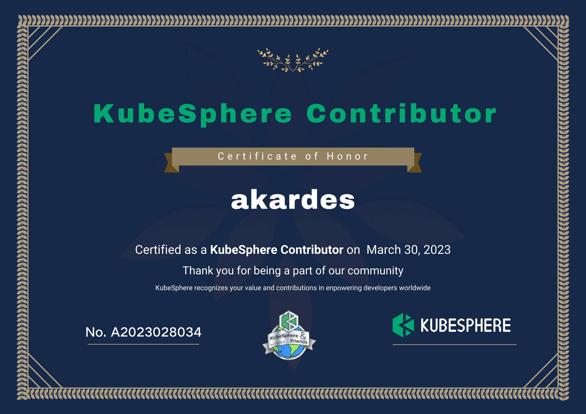 KubeSphere 社区双周报 | 4.8 深圳站 Meetup 火热报名中 | 2023.3.17-3.30