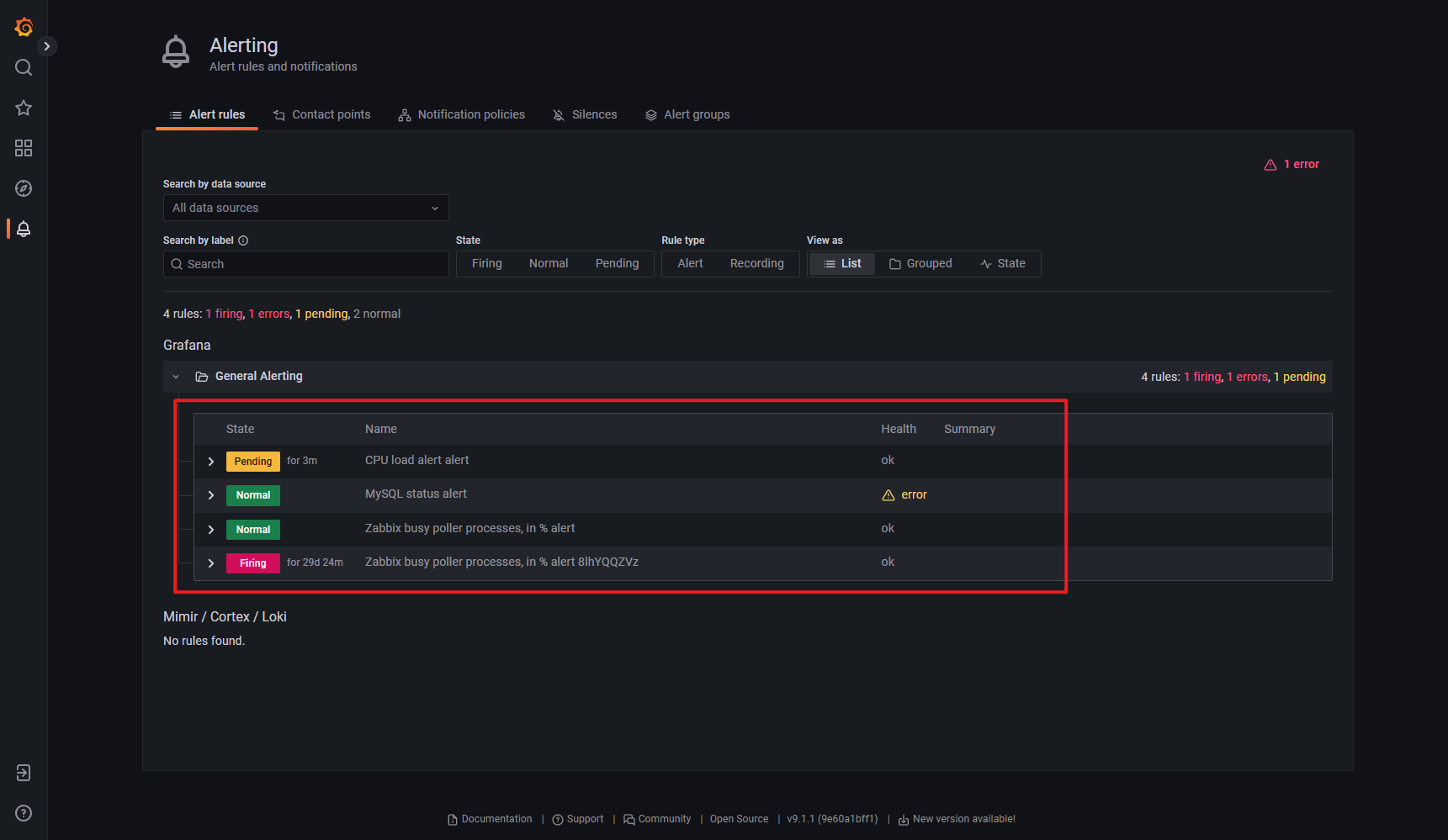 用 Grafana 配置 Zabbix 告警