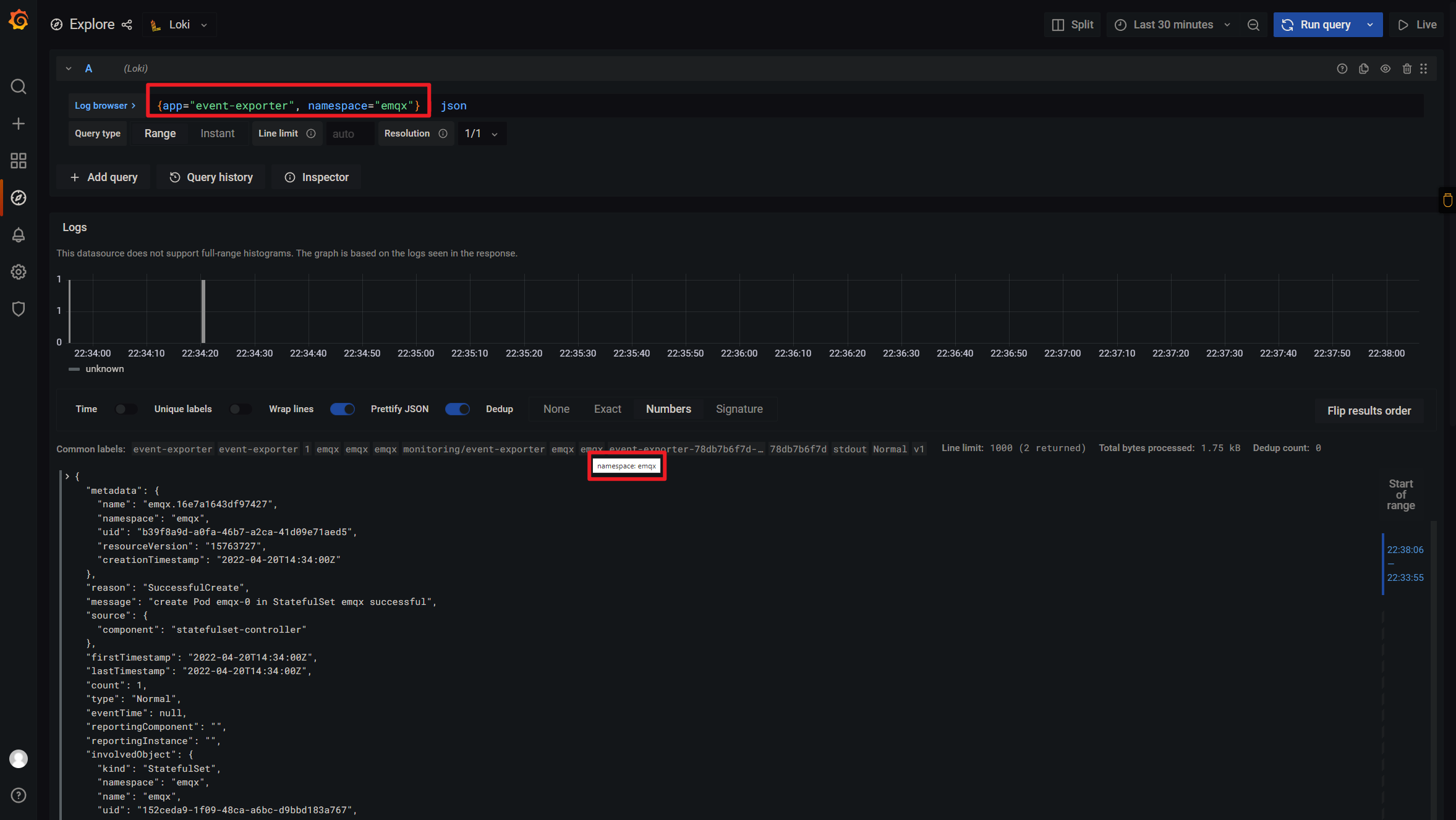 Grafana 系列文章（十三）：如何用 Loki 收集查看 Kubernetes Events