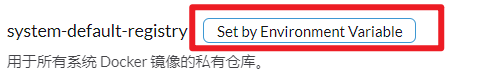 Rancher 界面 systemDefaultRegistry 显示
