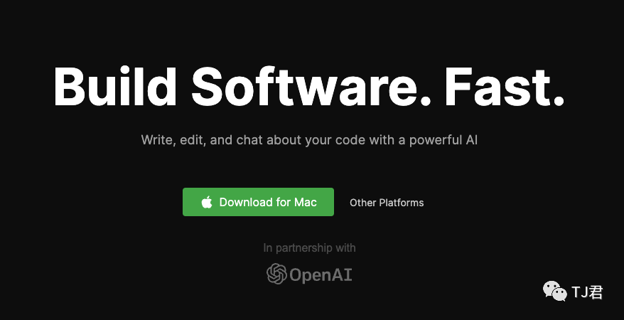 基于OpenAI的代码编辑器，有点酷有点强！